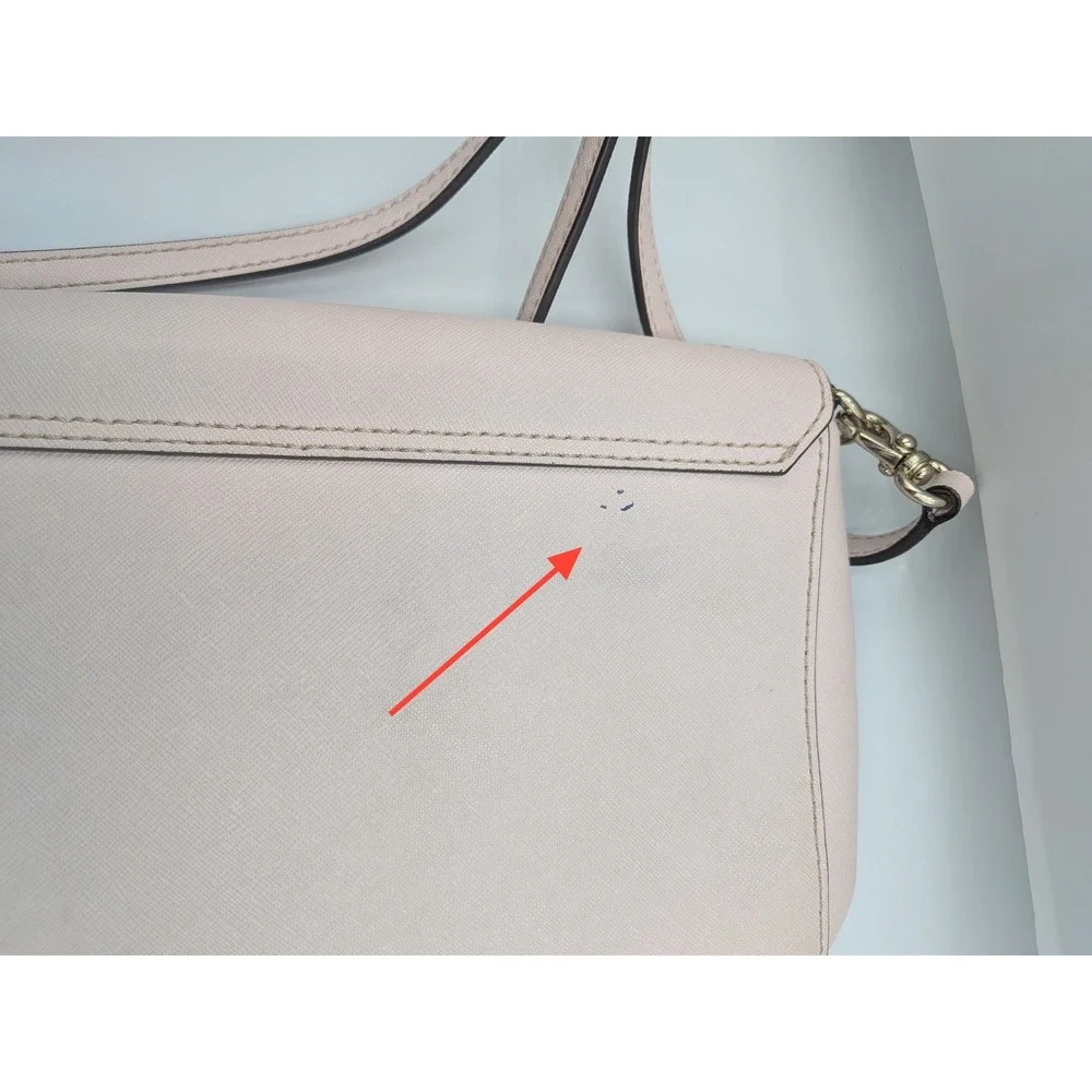 Kate Spade Saffiano Leather Crossbody Bag Mauve Rose Laurel Way Greer